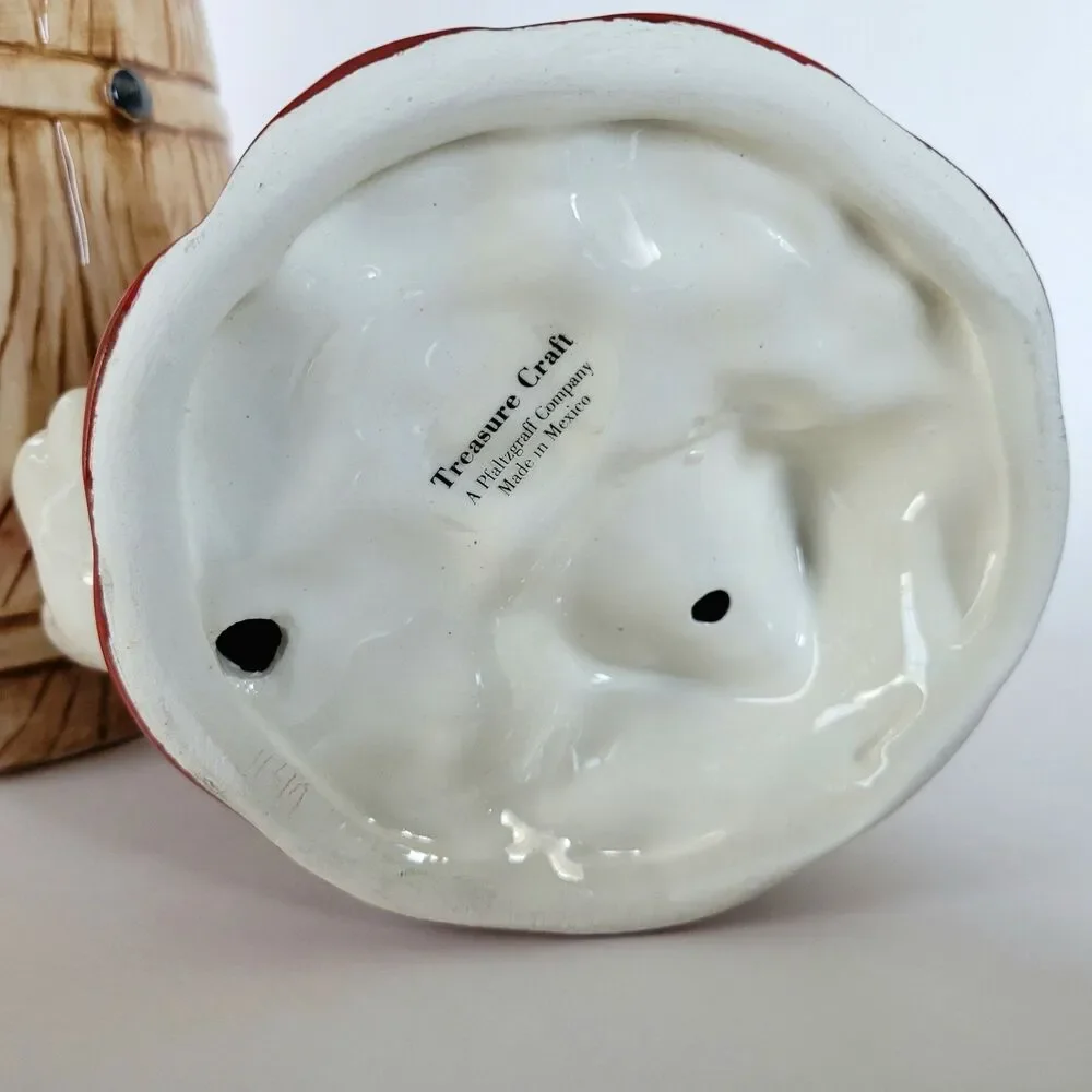 Homegrown Mickey Tomato Farmer Cookie Jar Barrel Treasure Craft Vintage Disney